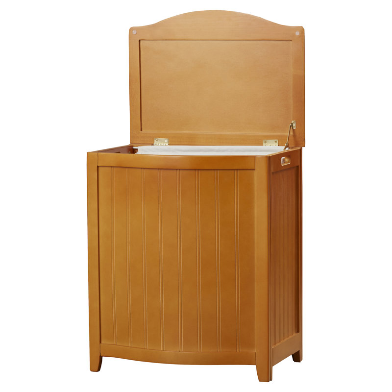 Darby Home Co Flip Lid Wood Laundry Hamper & Reviews Wayfair